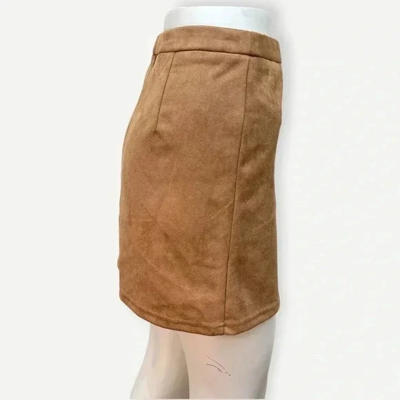 Shein faux suede mini skirt‎ xs - Picture 4 of 5